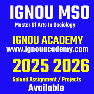 IGNOU MSO SOLVED ASSIGNMENT 2025 2026